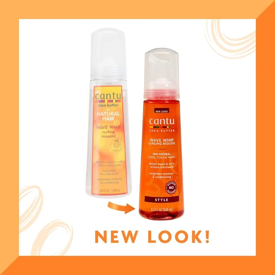 Cantu For Natural Hair Wave Whip Curling Mousse