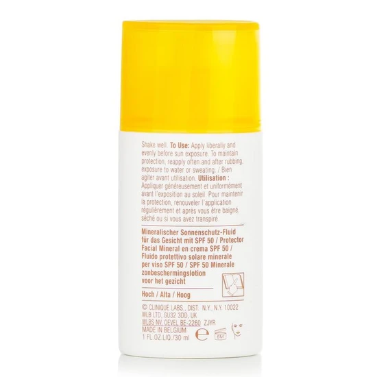 Clinique Mineral Sunscreen Fluid For Face SPF 50 30ml