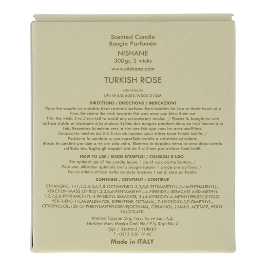 Nishane Turkish Rose Candle 300g