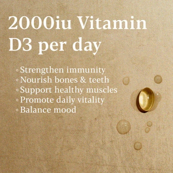 Higher Nature Vitamin D3 2000iu Vegicaps 60