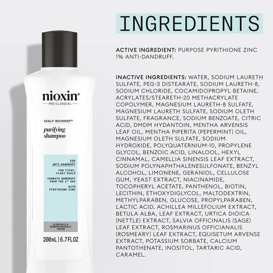 Nioxin Recovery Shampoo For Itchy, Flaky, Dry Scalp 200ml