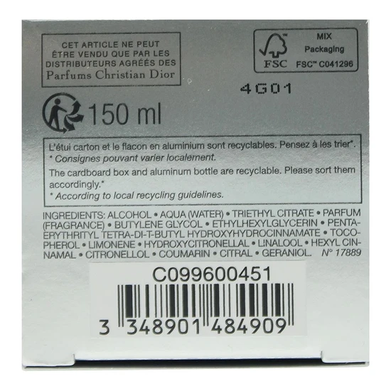 DIOR Homme Deodorant Spray 150ml