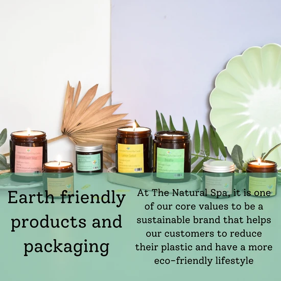 thenaturalspa The Natural Spa Sage & Lime Hand Poured Coconut Wax Candle 180ml