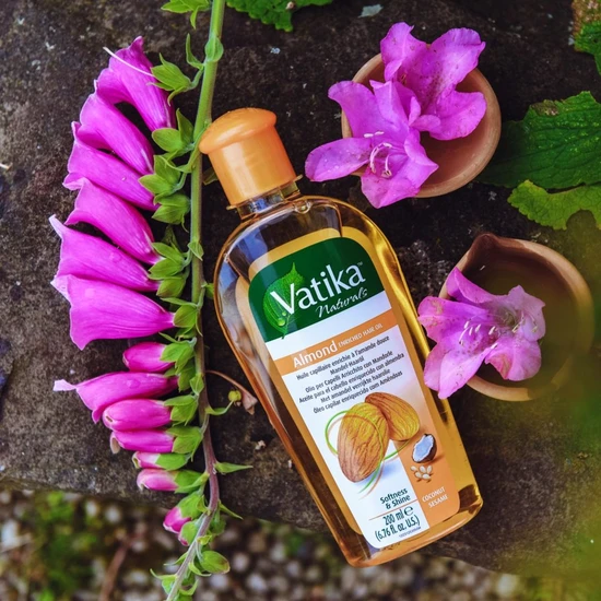 Dabur Vatika Natural Almond Enriched Hair Oil Softness & Shine Vitamins 200ml