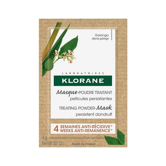 Klorane Anti-Dandruff Galangal Powder Mask Sachets 8 x 3g