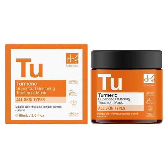 Dr Botanicals Turmeric Superfood Restoring Treatment Mask 2 x 60ml