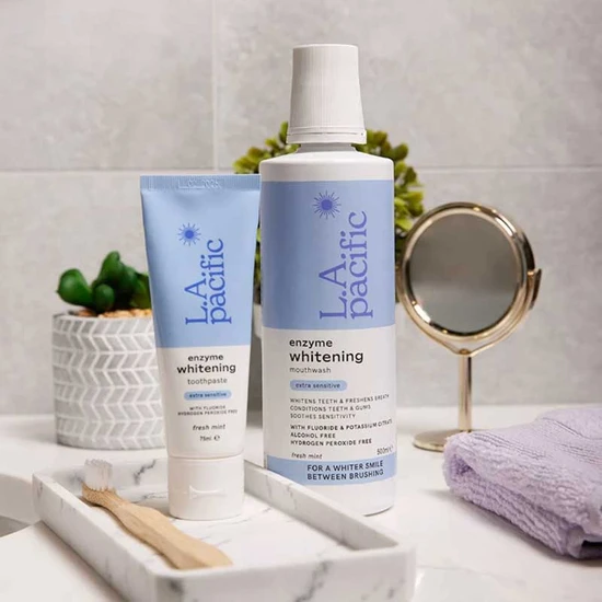 L.A. Pacific Enzyme Whitening Extra Sensitive Mouthwash 500ml