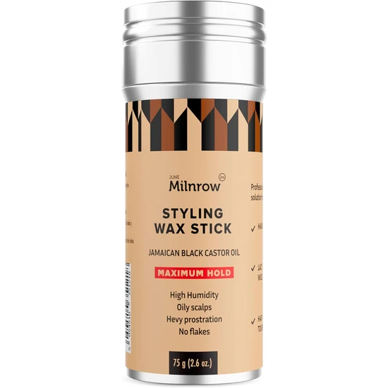 June Milnrow Styling Wax Maximum Hold Stick 75g