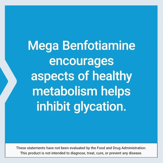 Life Extension Mega Benfotiamine 250mg Vegicaps 120 Vegicaps