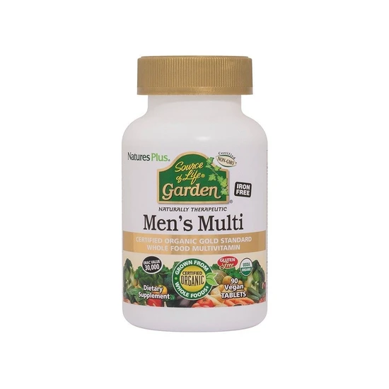 Nature's Plus Source Of Life Garden Organic Mens Multi Tablets 90 Tablets