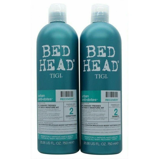 TIGI Duo Pack Bed Head Urban Antidotes Recovery Shampoo + Conditioner 2 x 750ml