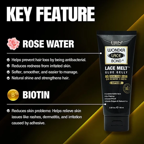 Ebin New York Wonder Lace Bond Lace Melt Glue Gelly 37ml