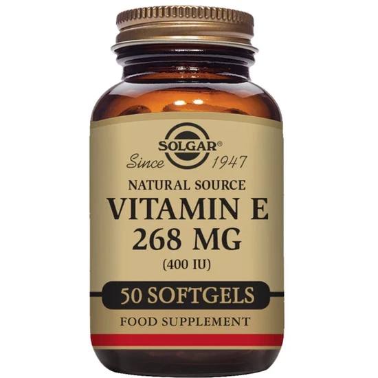 Solgar Vitamin E 268mg 400iu Vegetarian Softgels 50 Softgels