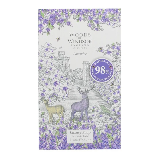 Woods of Windsor Lavender Soap 3 x 60g