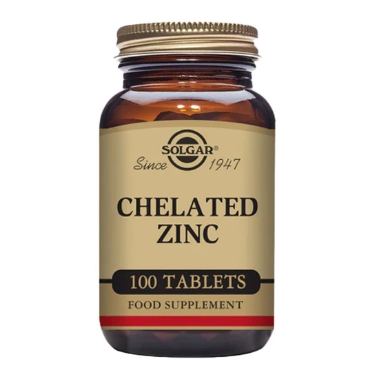 Solgar Chelated Zinc Tablets 100 Tablets