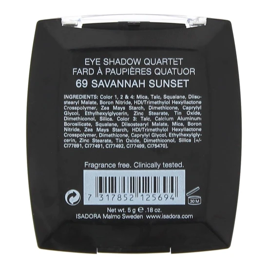 IsaDora Eyeshadow Quartet 69 Savannah Sunset