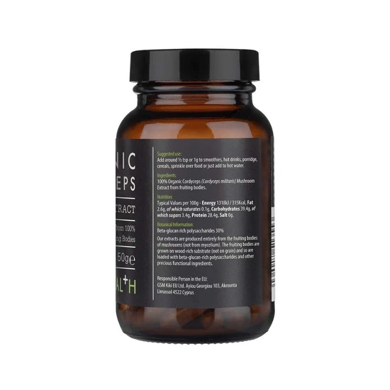 KIKI Health Mushroom Extract Cordyceps Powder 50g