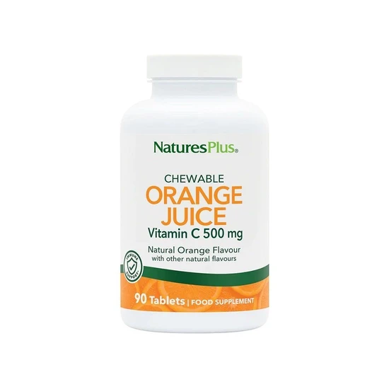 Nature's Plus Orange Juice C 500mg Chewable Tablets 90 Tablets
