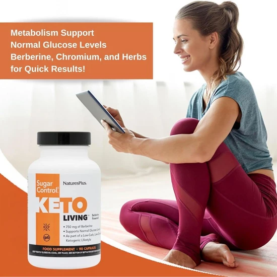 Nature's Plus NaturesPlus Keto Living Sugar Control Capsules 90 Capsules