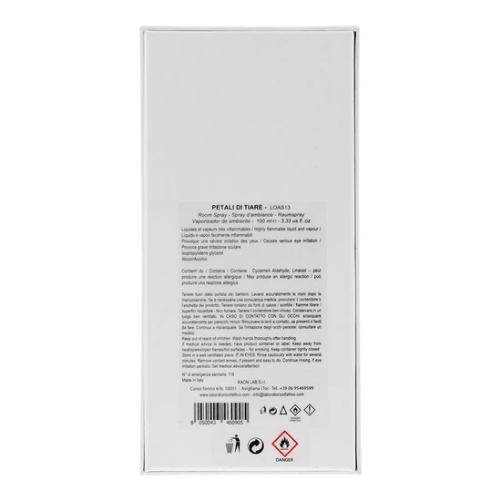 Laboratorio Olfattivo Petali Di Tiare Room Spray 100ml