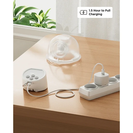 MomCozy S12 Pro Wearable Double Breast Pump White