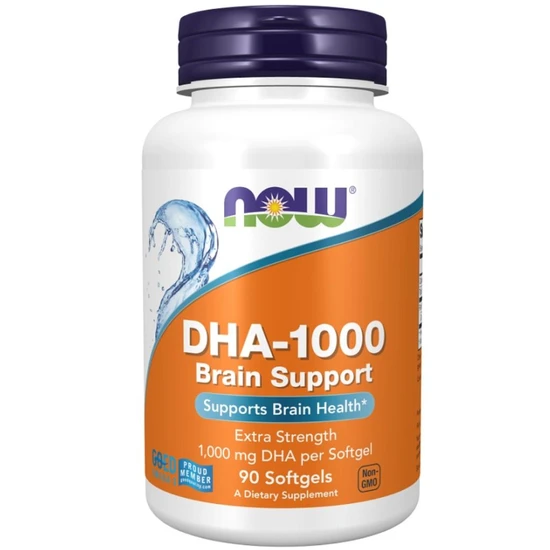 NOW Foods DHA-1000 Brain Support 90 Softgels