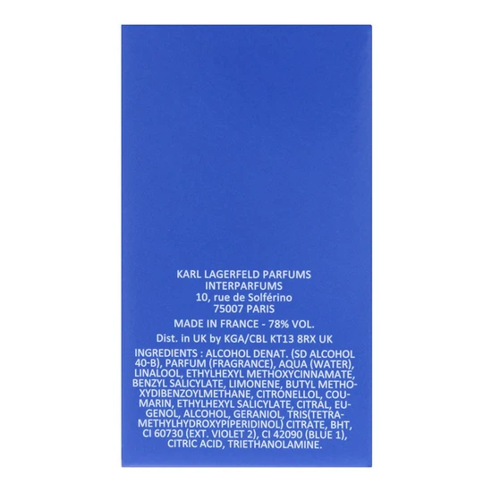 Karl Lagerfeld Jeans Urban Blue Eau De Toilette 60ml