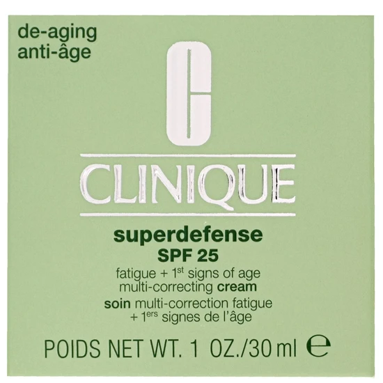 Clinique Superdefense Fatigue + 1st Signs Of Age Multi-Correcting Cream SPF 25 Mini-Size: Very Dry to Dry Combination