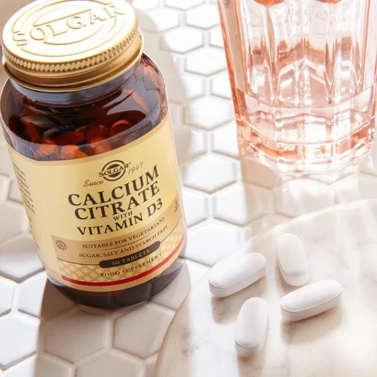 Solgar Calcium Citrate With Vitamin D Tablets 60 Tablets