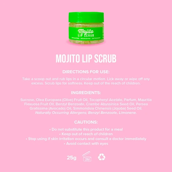 Give Me Mojito Sugar Lip Scrub
