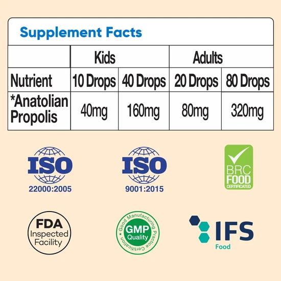 BEE&YOU Propolis Extract %10 Water-Soluble 30ml