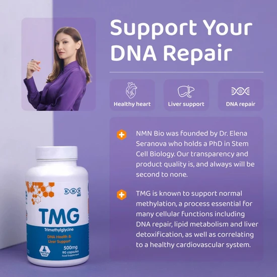 NMN Bio TMG Trimethylglycine Capsules 90 Capsules