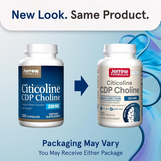 Jarrow Formulas Citicoline CDP Choline 250mg Capsules 120 Capsules