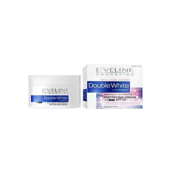 Eveline Double White Mattifying Cream SPF 20 50ml