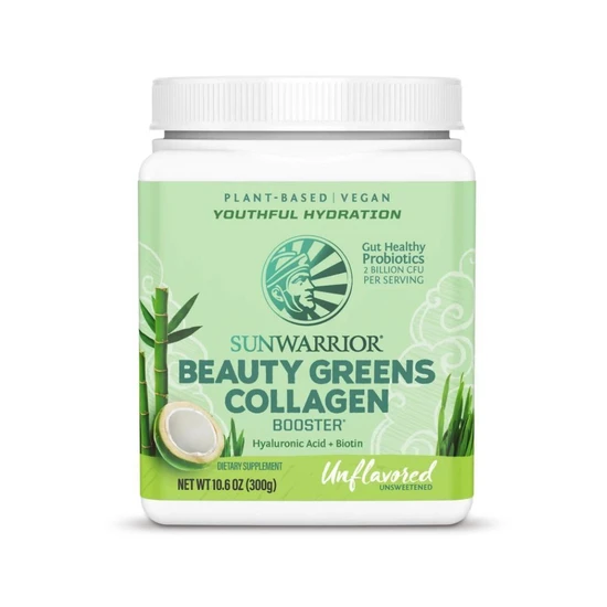 SunWarrior Beauty Greens Collagen Unflavoured 300g