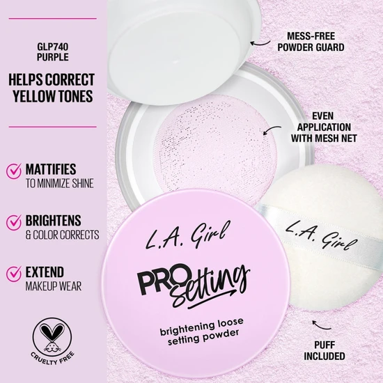 L.A. Girl Pro Setting Brightening Loose Setting Powder Peach