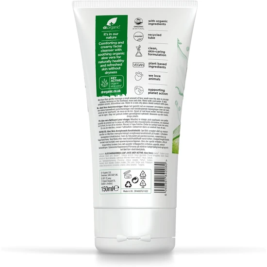 Dr. Organic Aloe Vera Face Wash 150ml