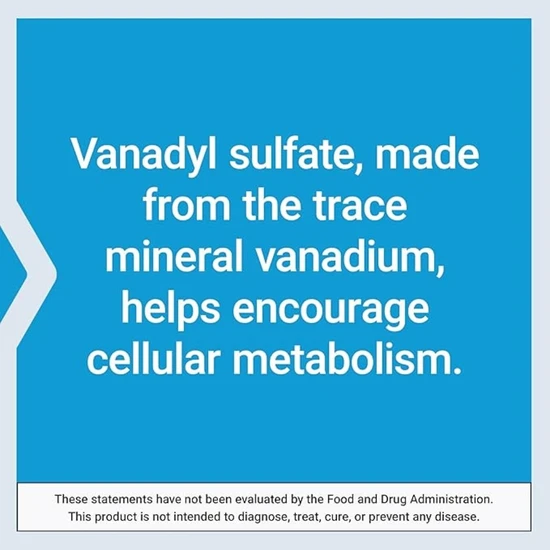 Life Extension Vanadyl Sulphate 7.5mg Tablets 100 Tablets