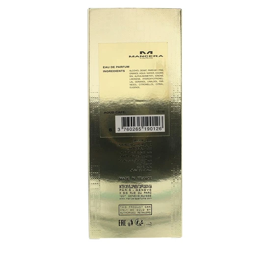 Mancera Aoud Cafe Eau De Parfum 120ml