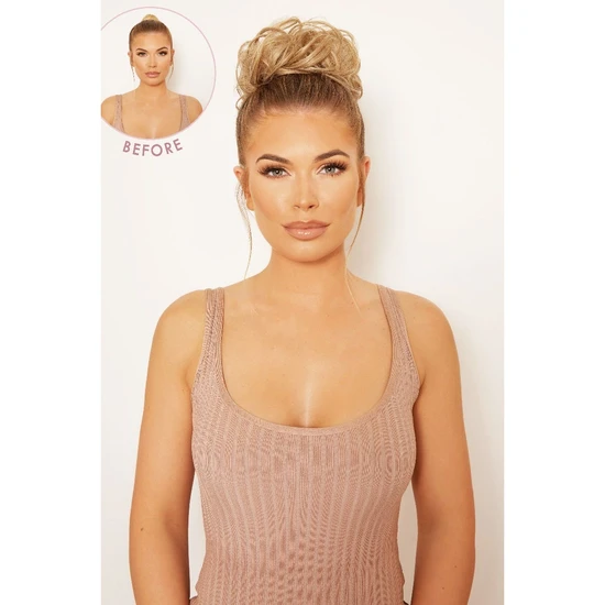 LullaBellz Premium Messy Bun Hair Up Scrunchie BROWNS WARM BRUNETTE