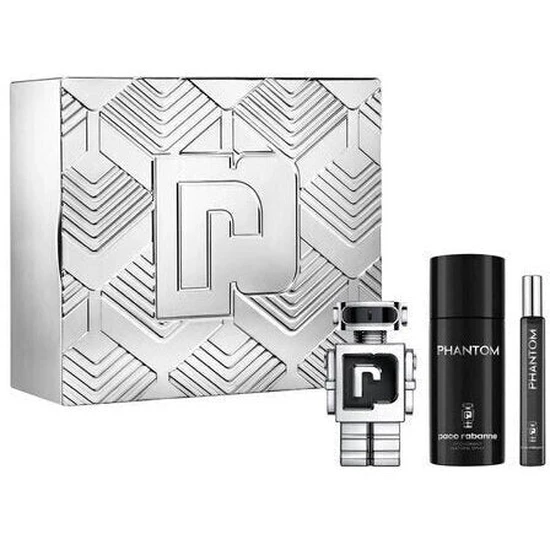Paco Rabanne Phantom Gift Set Eau De Toilette (100ml & 10ml) + Deodorant Spray
