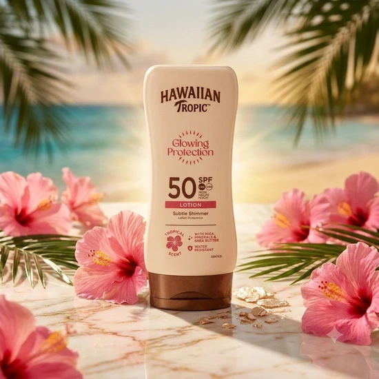 Hawaiian Tropic Glowing Protection Sunscreen Lotion SPF 50 170ml