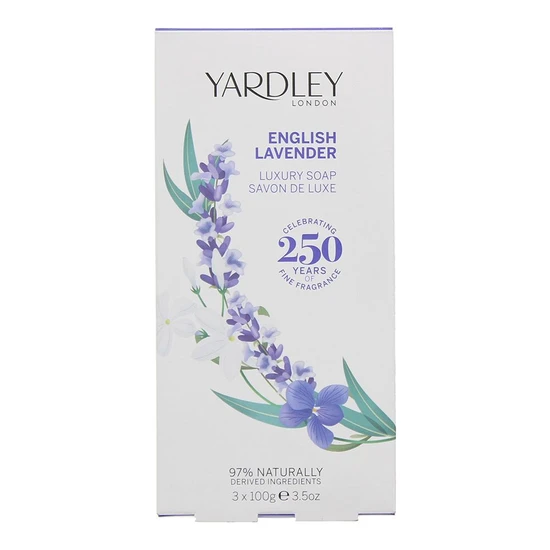 Yardley English Lavender Luxury Soap 3 x 100g