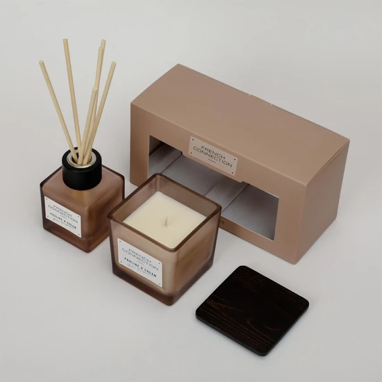 French Connection Autumn Collection Praline & Cream Diffuser + Candle 100ml + 200g