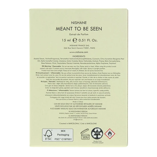 Nishane Meant To Be Seen Extrait De Parfum 15ml