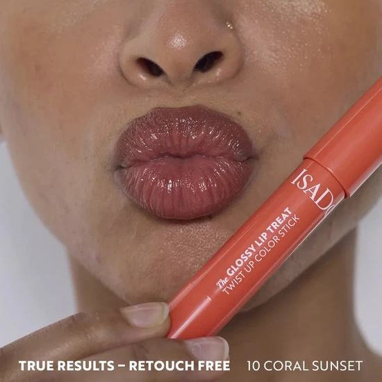 IsaDora The Glossy Lip Treat Twist Up Colour Stick 00 Clear Nude