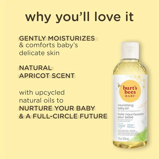 Burt's Bees Baby Bee Nourishing Baby Oil 115ml