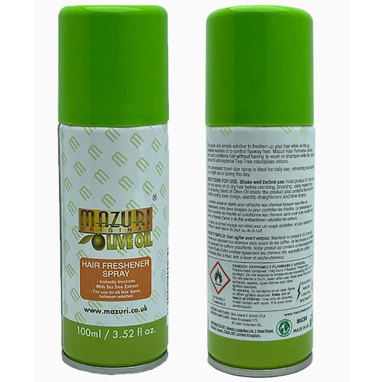 Mazuri Olive Oil Hair Freshener Spray 100ml