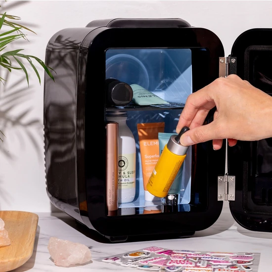 Stylpro Black & Silver Beauty Fridge