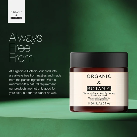 Organic & Botanic Advanced Turmeric Superfood Restoring Treatment Mask 60ml